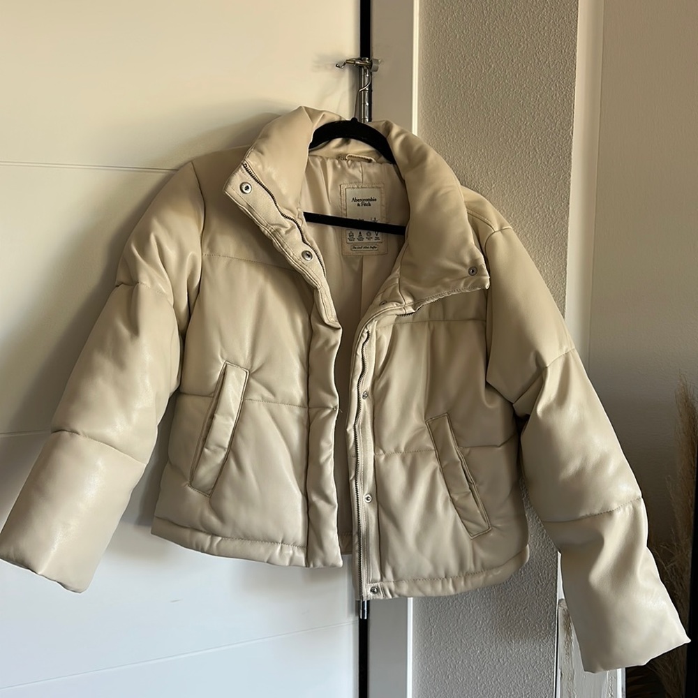 Abercrombie & Fitch vegan leather jacket